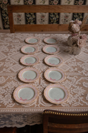 10 x China side plates with butterflies by Zandra Rhodes for Royal Albert