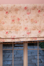 Antique French floral Roman blind