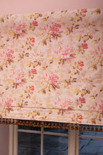 Antique French floral roman blind