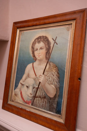 Antique framed Shepherd print