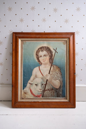 Antique framed Shepherd print