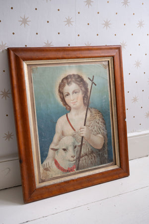 Antique framed Shepherd print