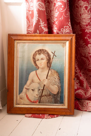 Antique framed Shepherd print