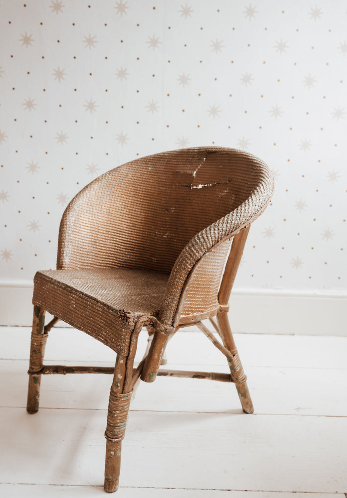 Gold wicker chair online