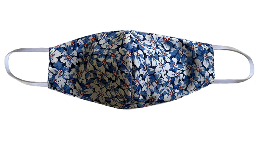 Blue Floral Marilyn Mask
