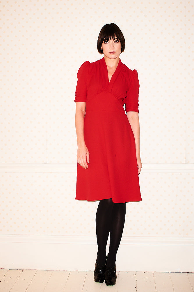 Marylin Red Pearl Lowe Dress