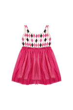 Pink Harlequin Dress