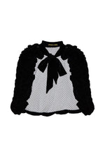 Velvet Ruched Cape