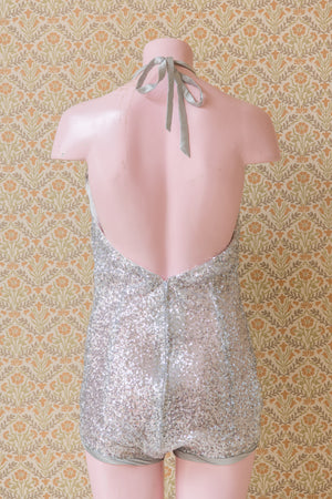 Pearl Lowe Silver sequin costume sample