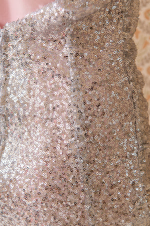 Pearl Lowe Silver sequin costume sample