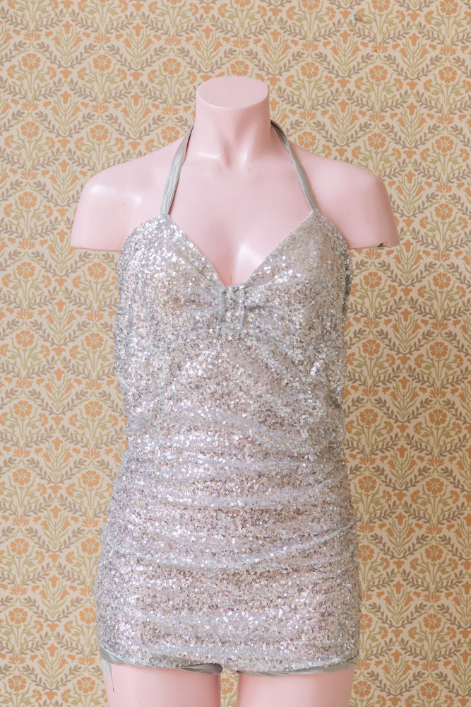 Pearl Lowe Silver sequin costume sample