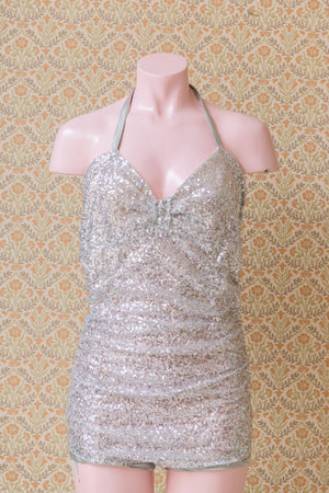 Pearl Lowe Silver sequin costume sample