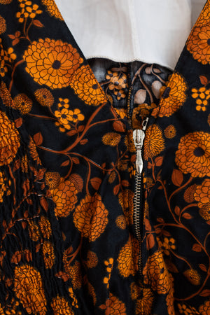 Vintage Black and Orange 50s Swimsuit