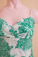 Vintage Green and White Sundress