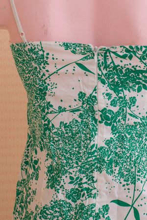 Vintage Green and White Sundress