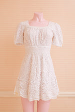 White Lace Sample Mini Dress