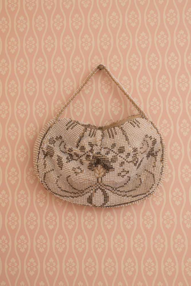 Vintage 30s Small Beaded Bag