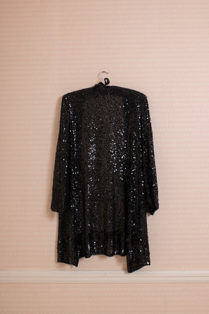 Original 1920s black sequin coat pearllowe