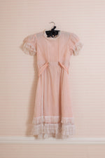Original 1940s pink lace child's dress