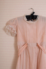 Original 1940s pink lace child's dress