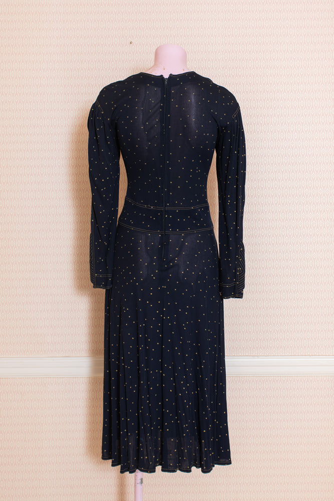 Original Jean Muir Jersey Spot Dress