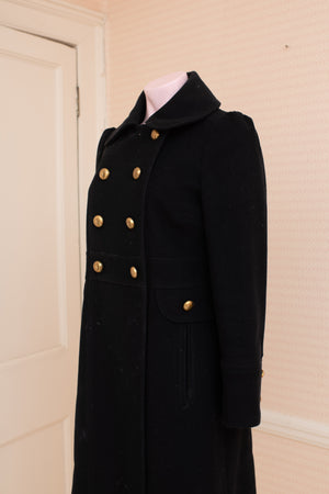 Vintage Marc Jacobs Navy Coat with brass buttons