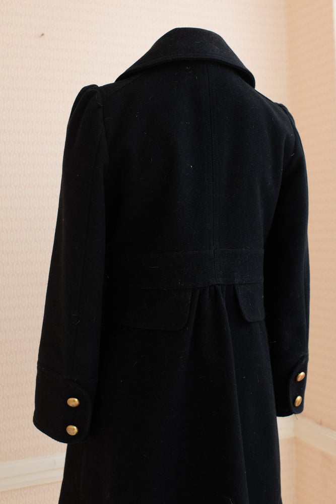 Vintage Marc Jacobs Navy Coat with brass buttons