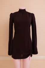 Vintage brown crepe mini Ghost dress