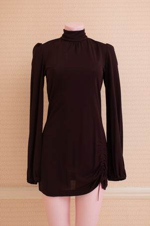 Vintage brown crepe mini Ghost dress