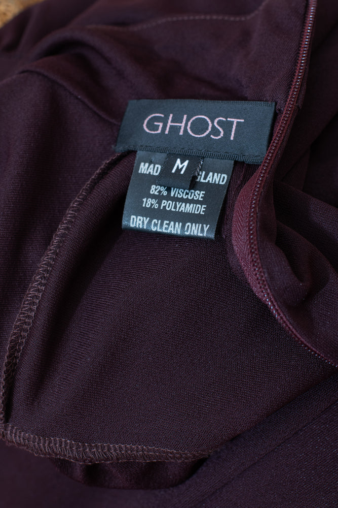 Vintage brown crepe mini Ghost dress