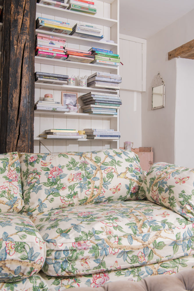 Sanderson fabric Sofa covers for a Rachel Ashwell Simple Sofa 90”