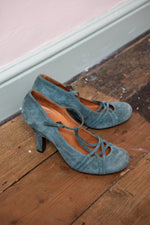 Chia Mihara Blue Suede shoes