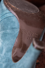 Chia Mihara Blue Suede shoes