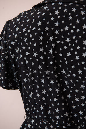 Hayley vera newton Star Silk Shirt Dress