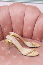 Vintage Gina Gold Strap Shoes