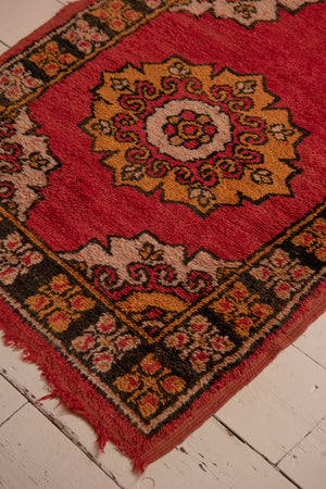 Red Patterned Moroccan Rug