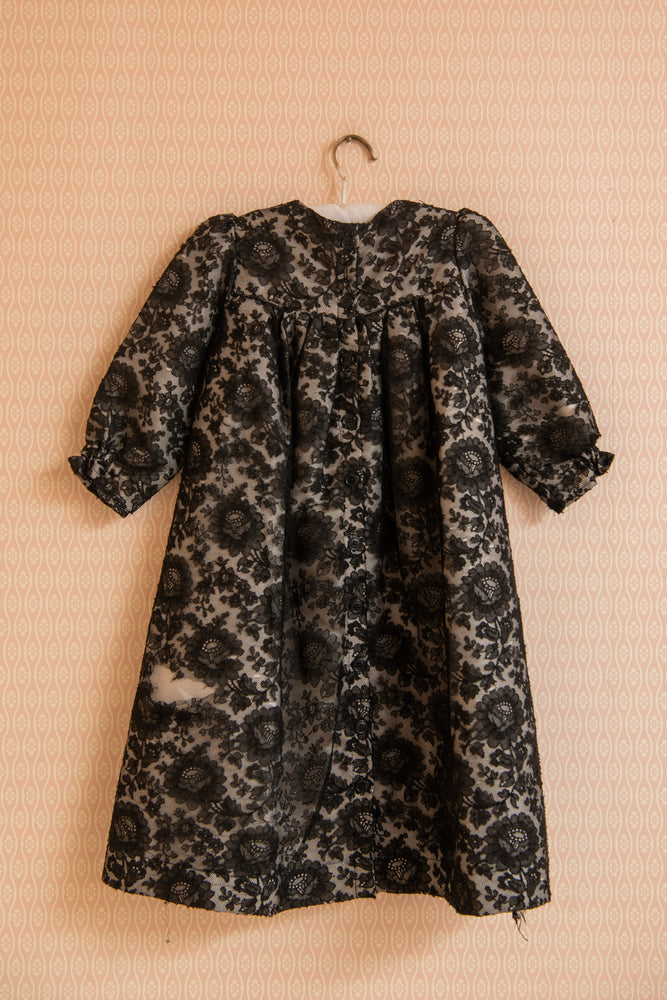 Petite Pearl Lowe Black lace dress sample