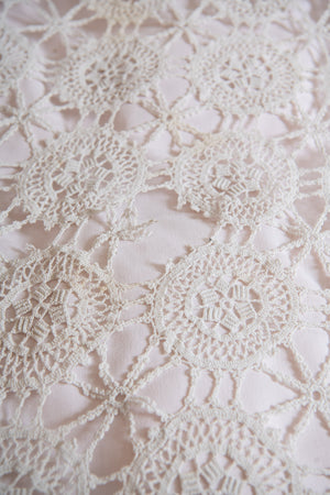 Antique French Crochet Bedspread