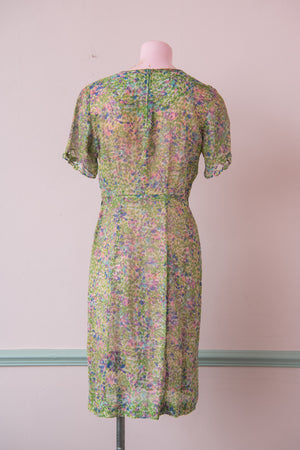 Original Green Floral 30s/40s dress