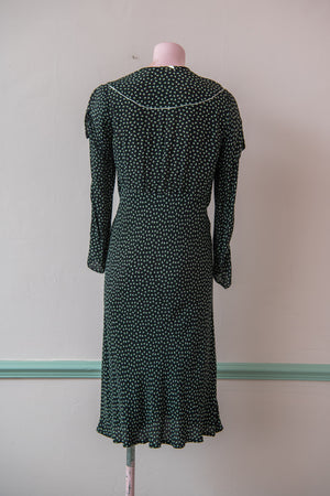 Antique 1920s polka dot dress