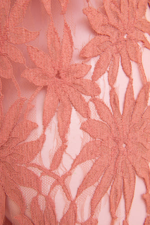 Antique pink lace 30s maxi dress