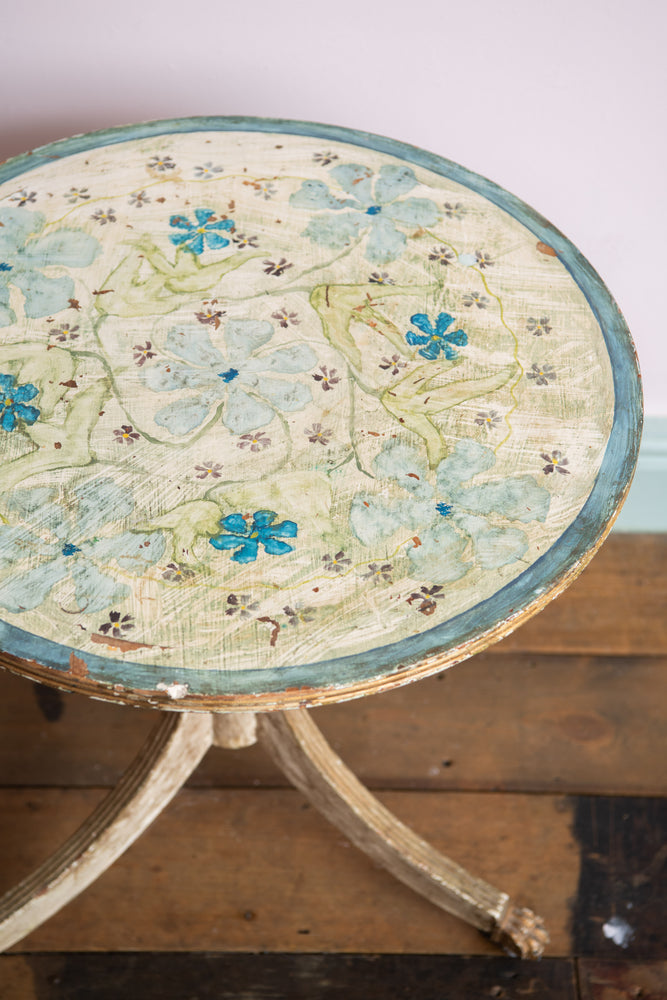 Antique floral table