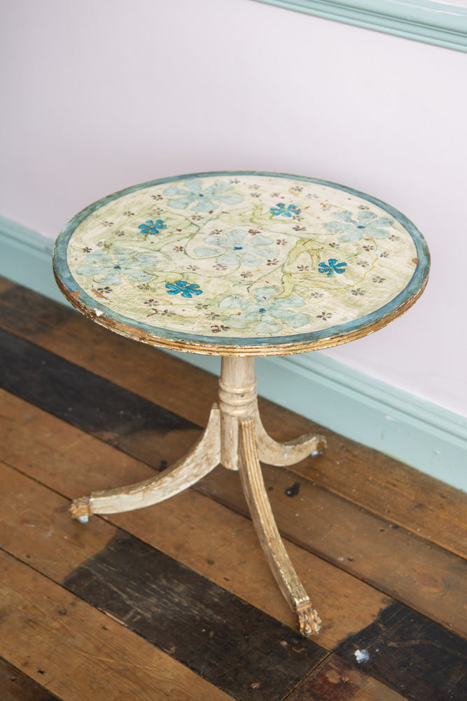 Antique floral table