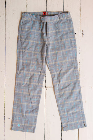Finger in the nose summer checked trousers