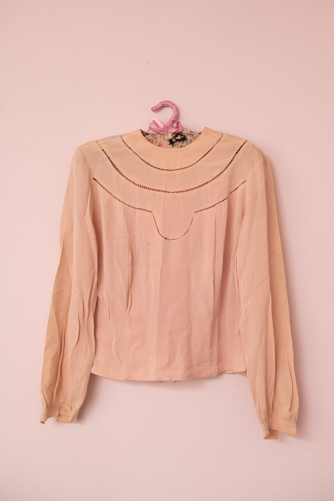Peach satin top clearance