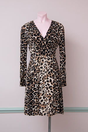 Vintage Miu Miu Leopard print mini dress