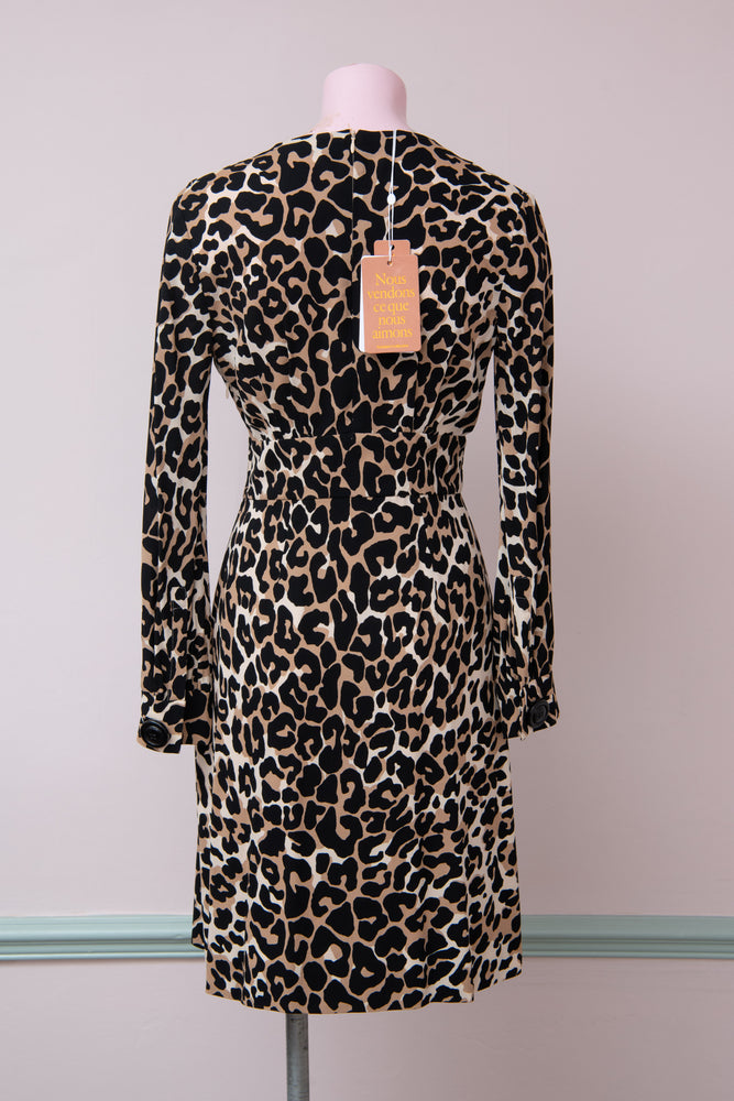 Vintage Miu Miu Leopard print mini dress
