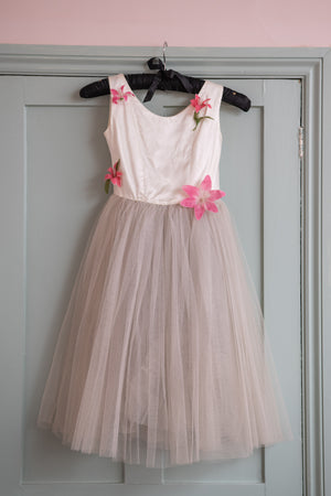 Antique Satin and Tulle Ballet Dress