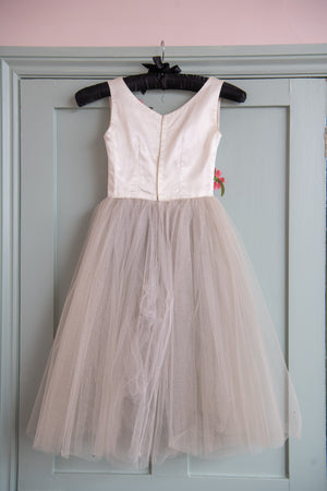 Antique Satin and Tulle Ballet Dress