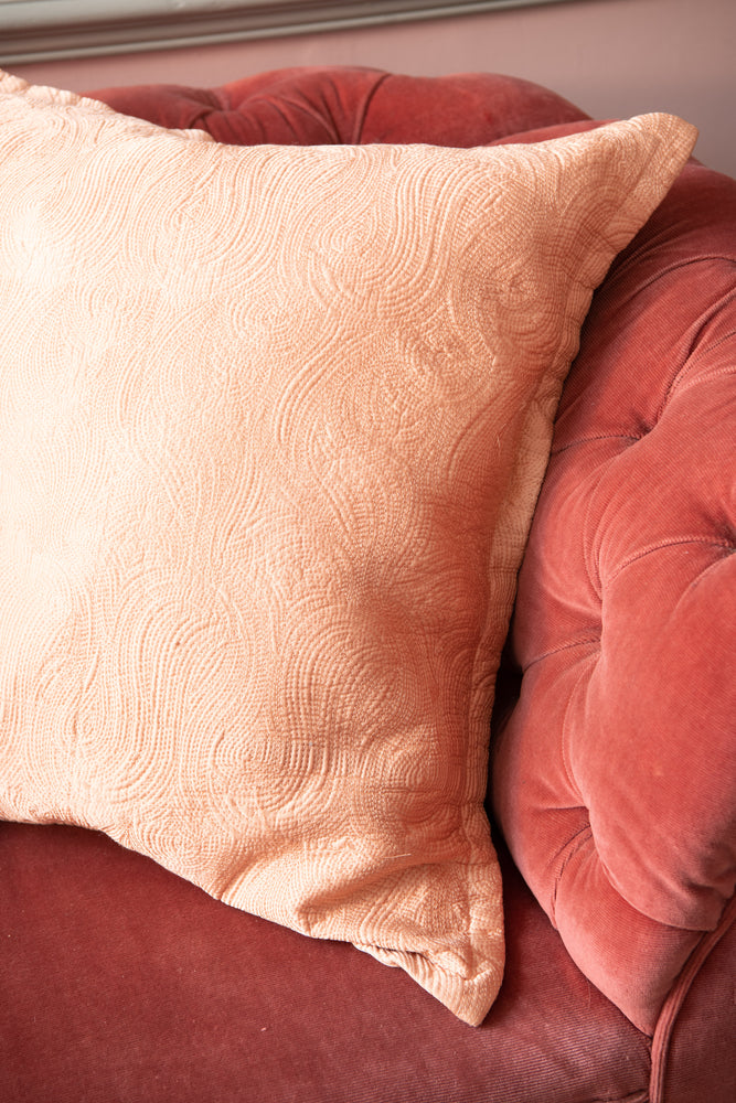 Peach outlet velvet pillow